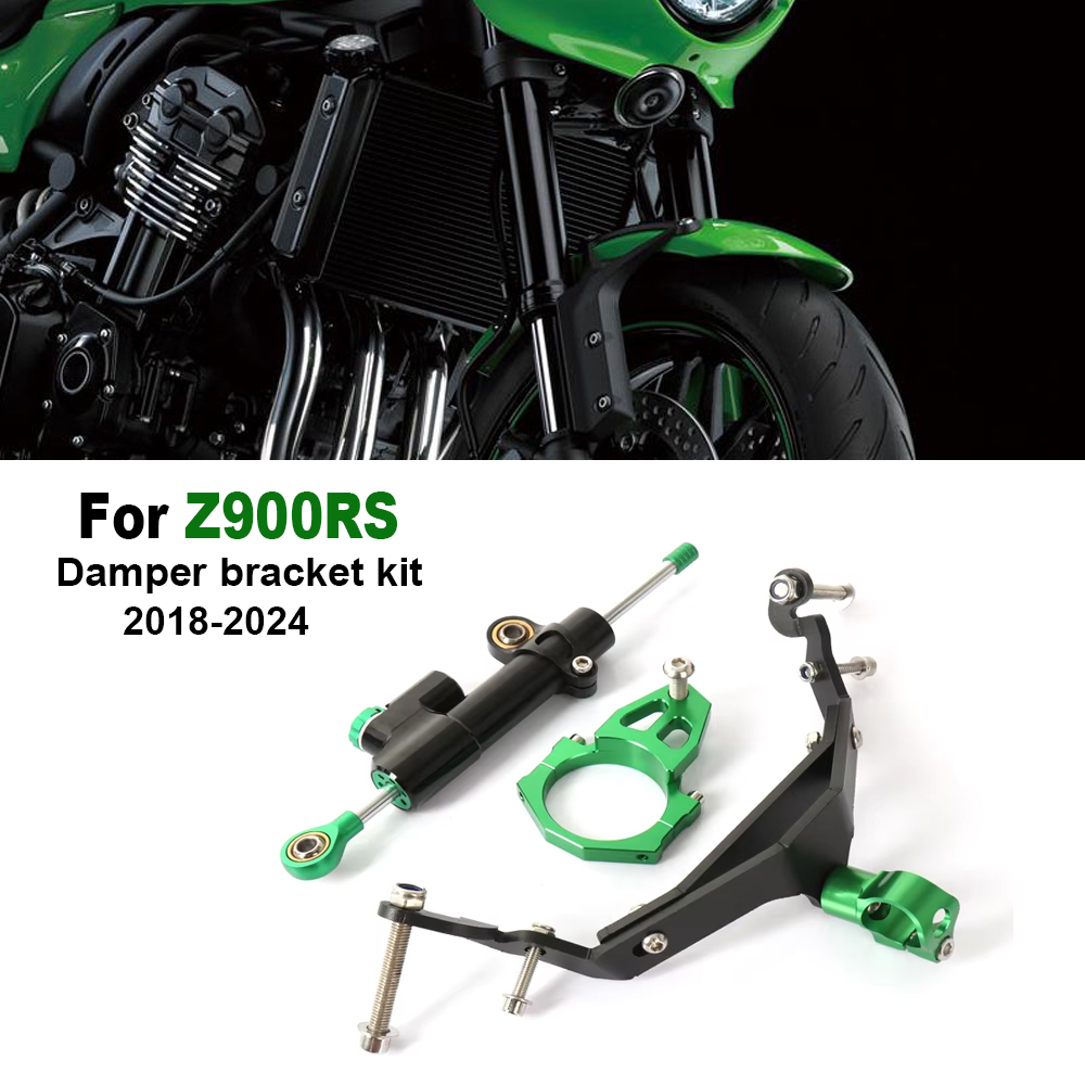 Steering Damper Stabilizer Kit Cnc - ชุดติดตั้งกันสะบัดแฮนด์มอเตอร์ไซค์ สำหรับ Kawasaki Z900RS z900rs Z